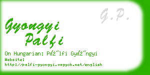 gyongyi palfi business card